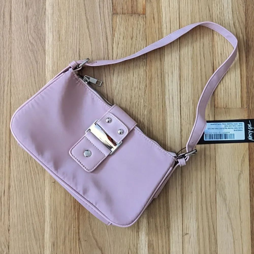 Nasty Gal NWT buckle detail shoulder bag purse dusty pink
